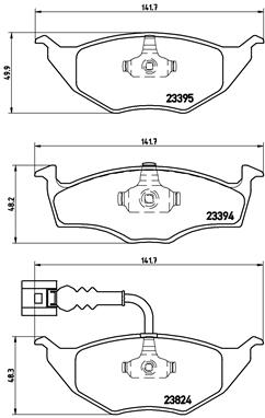 A.B.S. P 85 063 BREMBO Bremsbelagsatz, Scheibenbremse